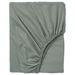 Простыня на резинке IKEA DVALA (ДВАЛА), Хаки, 180х200 см