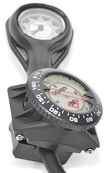 Консоль двухприборная Aquatec (манометр 400 бар + компас)