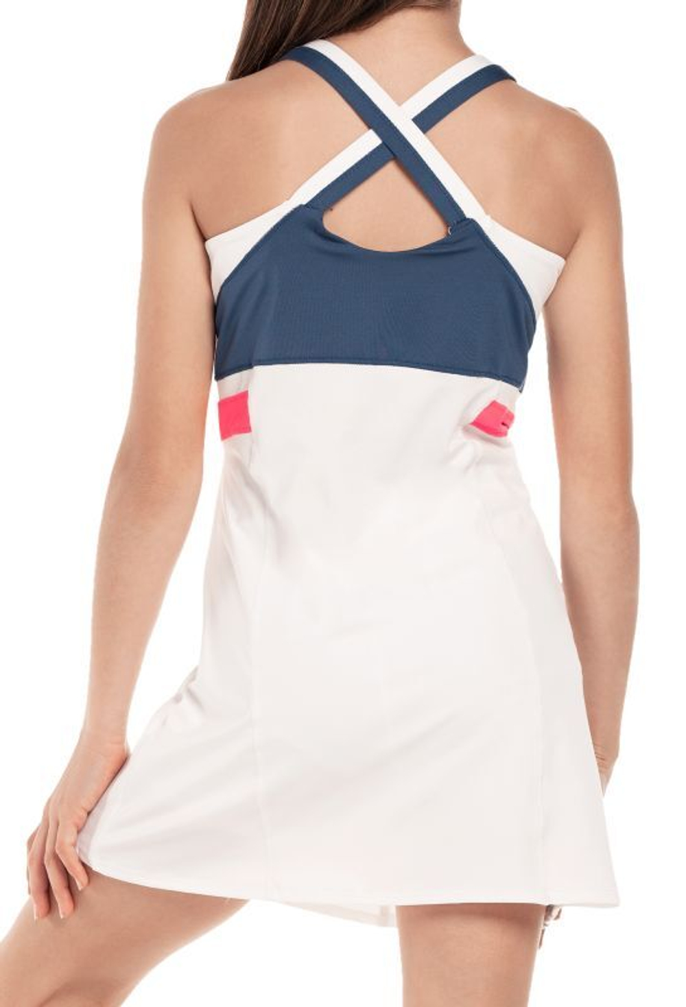 Платье для девочки теннисное Lucky in Love Palms D'Amour Fast Rally Dress - white