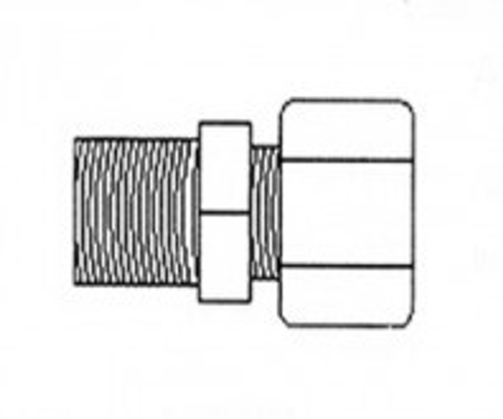 Фитинг JС 10-4-8 Aquapro Переходник 1/4"X1/2" (резьба)