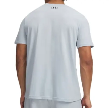 Мужская теннисная футболка Under Armour Left Chest Logo Short Sleeve - blue fog/black