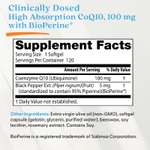Doctor's Best, легкоусвояемый коэнзим Q10, 100 мг, 120 капсул