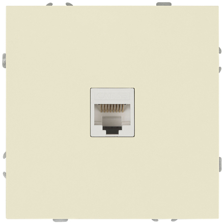 Розетка ЭРА Galaxy 15-3107-02 информационная RJ45 IP20 слоновая кость