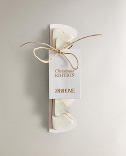 ZARA HOME НАБОР БУМАЖНЫХ НОВОГОДНИХ УКРАШЕНИЙ «КОНФЕТЫ» (2 ШТ.), ЗЕЛЕНЫЙ