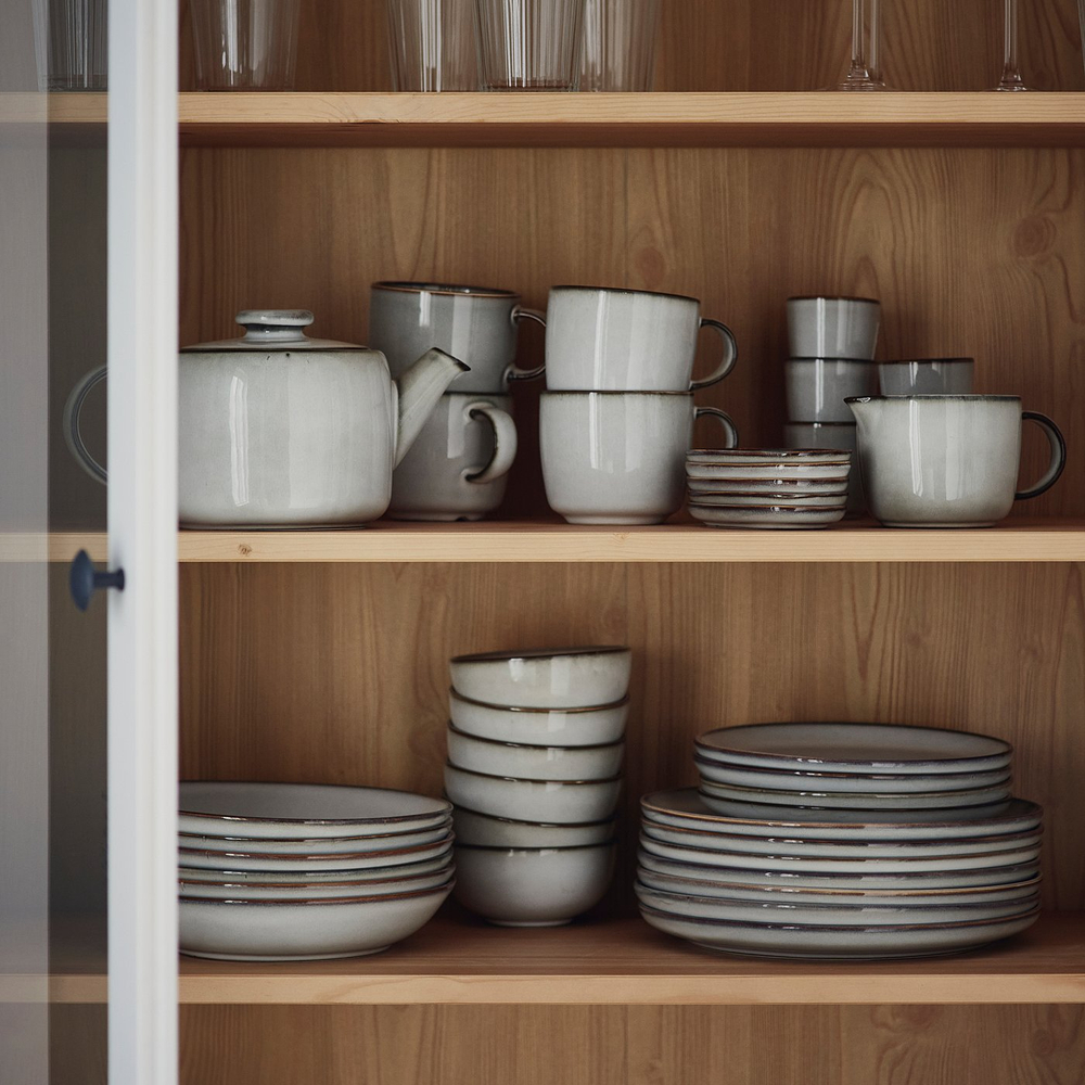 IKEA GLADELIG  (ИКЕА ГЛАДЕЛИГ)  -  Тарелка десертная - серый 20 см
