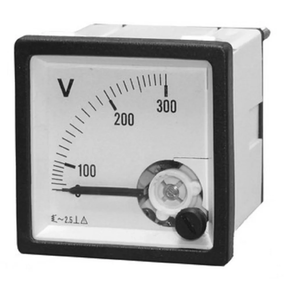 Вольтметр стрелочный AC/50Hz 300V (72x72мм, установочное 67x67 мм)