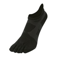 Носки для бега ультратонкие с пальцами RACER, METAX, черно-бордовые, 27-29см