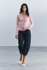 КАРДИГАН ИЗ ТОНКОЙ ШЕРСТИ — ZARA