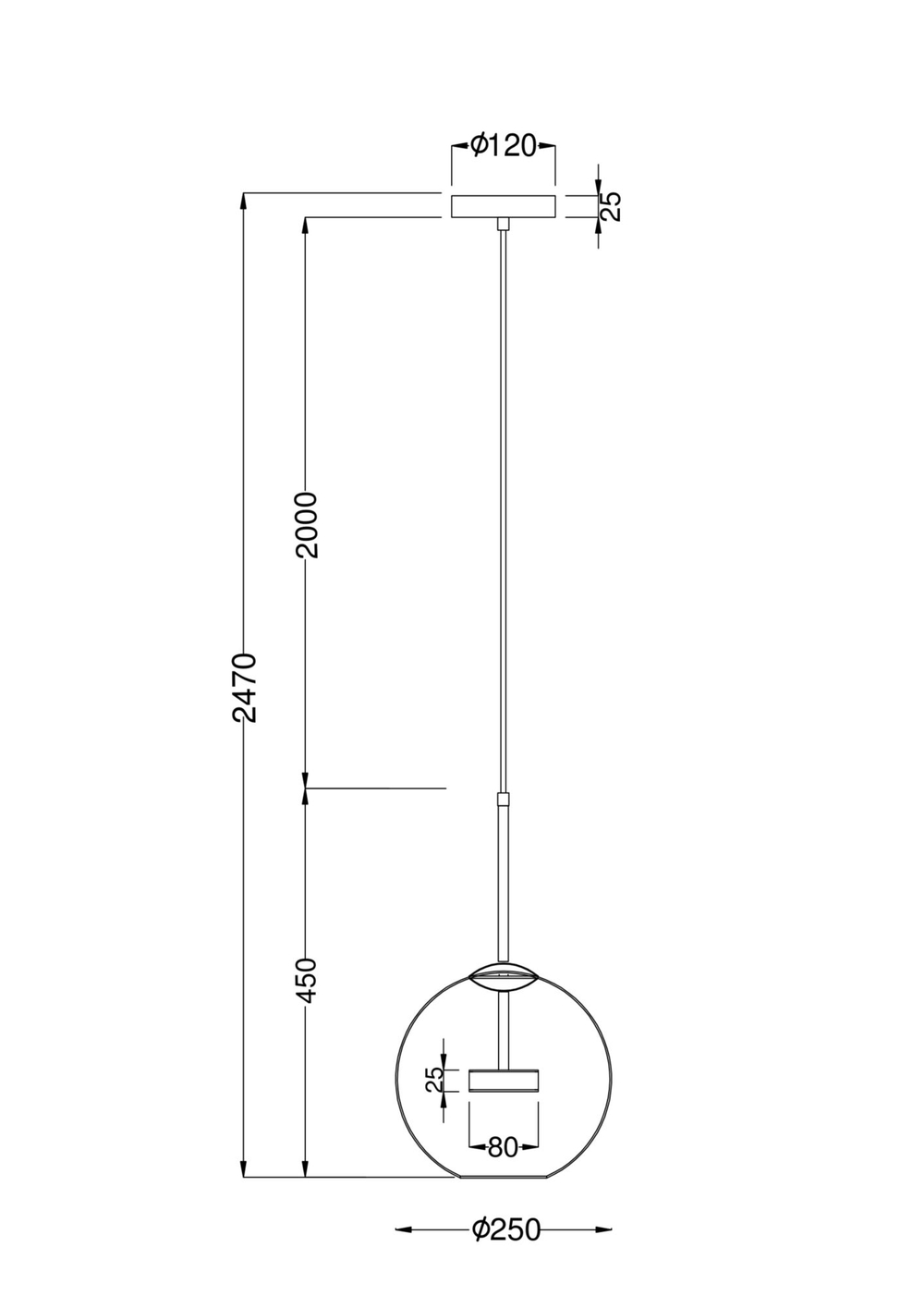 Подвесной светильник Maytoni MOD055PL-L12G3K