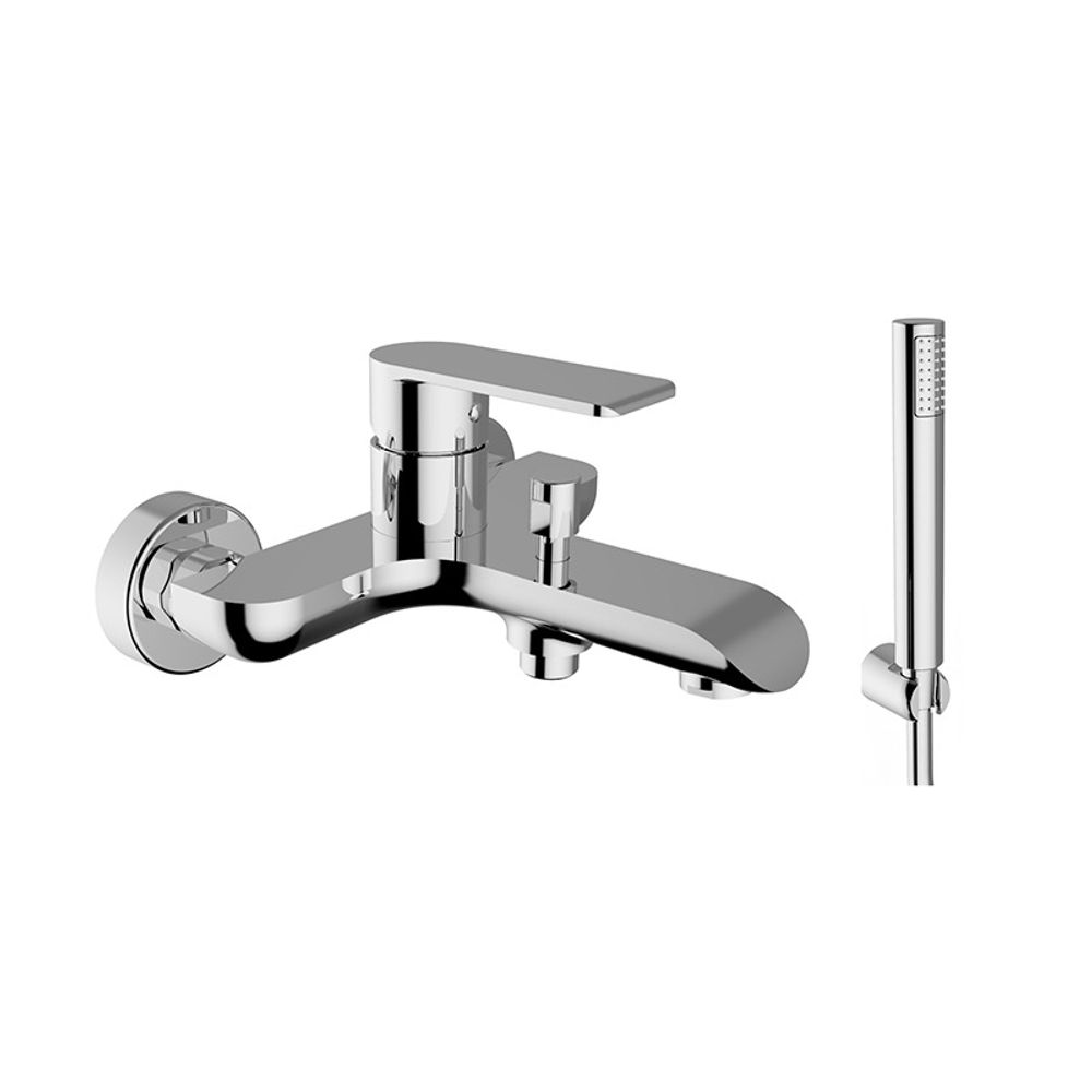 8X15011-002 Смеситель Teorema XS для ванны короткий излив хром (в комплекте)
