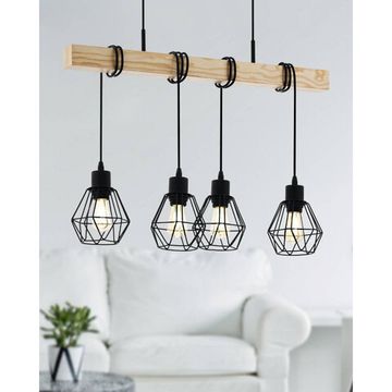 Подвес 4*E27 44075 коричневый/черный TOWNSHEND 5 Eglo