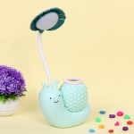 Настольная лампа «Sweet - Улитка» 30*12*7 см LED с подстаканником, USB 0.6-3W, Зеленый