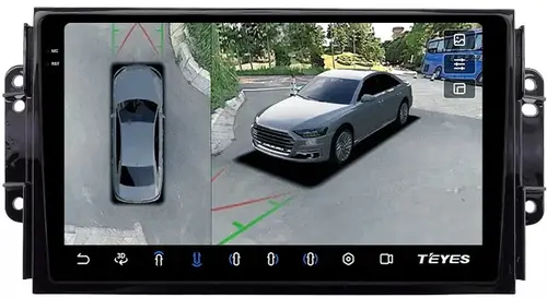 Магнитола для Chery Tiggo 3 2017-2020 - Teyes CC3-2K-360 на Android 10, Быстрая, 2K QLED, CarPlay, 4G SIM-слот, 4 камеры в комплекте