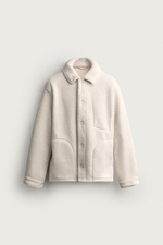 КУРТКА-РУБАШКА ИЗ ИСКУССТВЕННОЙ ОВЧИНЫ С КАРМАНАМИ — ZARA