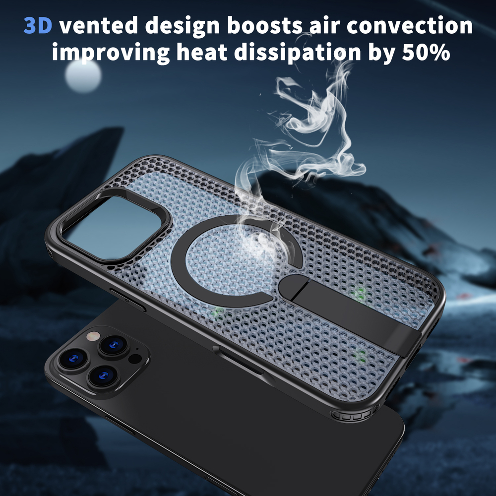 Прозрачный чехол Mesh Pro Magnetic Case для iPhone 16 Pro Max