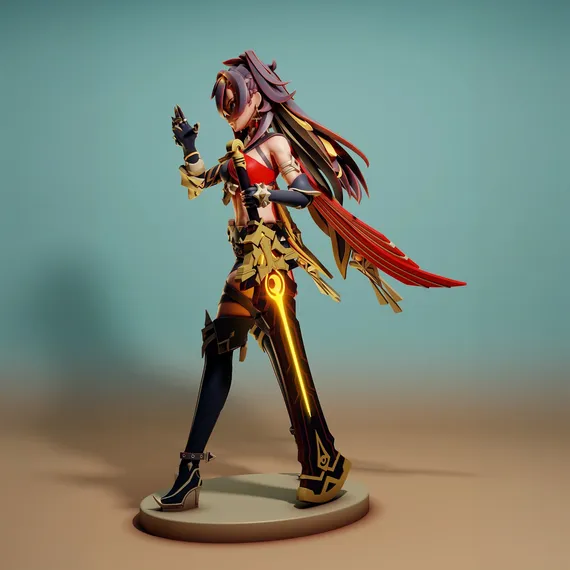 Dehya with sword - Genshin Impact