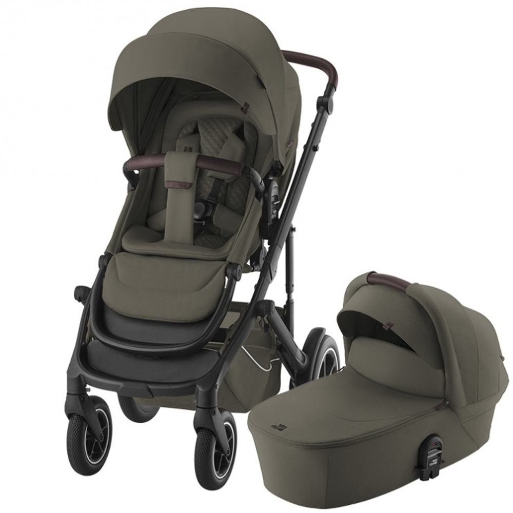 Коляска 3 в 1 Britax Roemer Smile 5Z Lux Collection+Baby-Safe Pro, Urban Olive+Deep Black