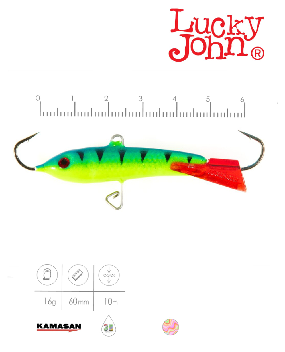 Балансир LUCKY JOHN Classic №6, цвет 36RT, арт. 81600-36RT