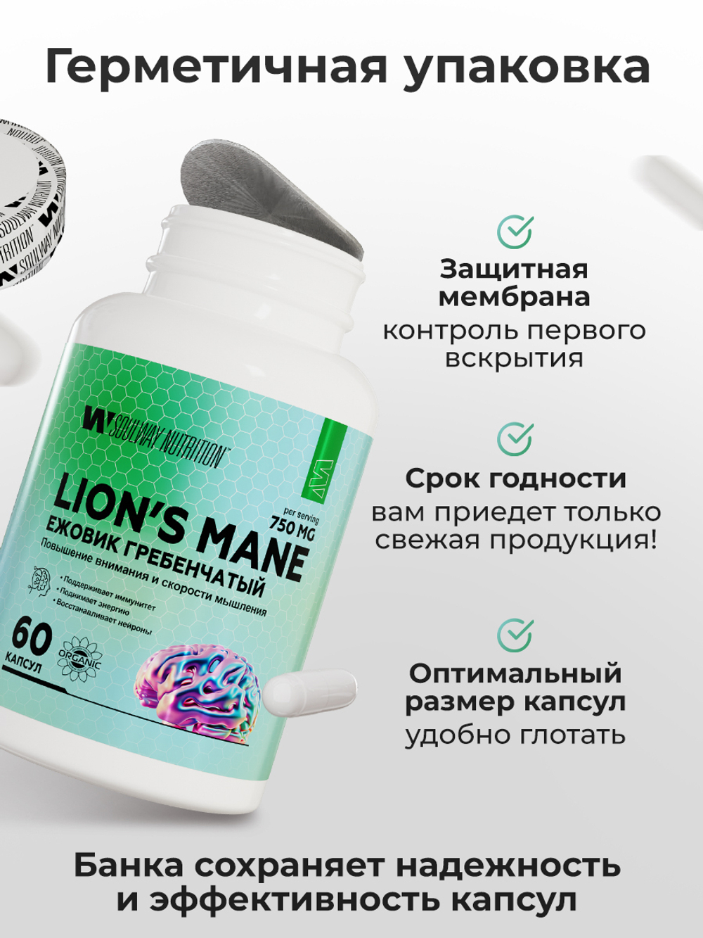 Ежовик гребенчатый мицелий 60 шт.