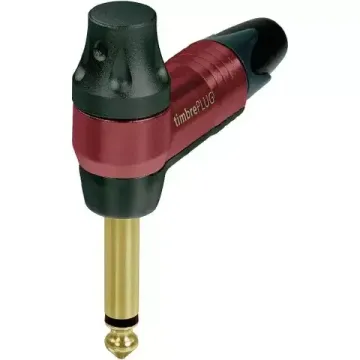 Neutrik NP2RX-TIMBRE кабельный разъем Jack 6,3мм TS (моно) штекер угловой, поворотный регулятор темб