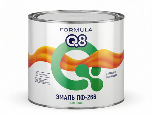 1,8 кг (FORMULA Q8) Эмаль Красно-коричневая ПФ-266