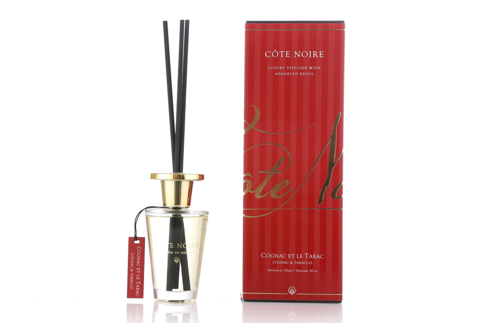 Ароматический диффузор 150ml Cote Noir Cognac and Tabacco Diffuser Set Франция