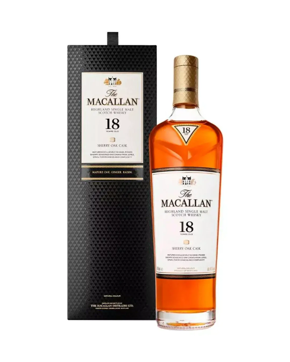 Виски The Macallan Sherry Oak 18 Y.O. 0,7 л. В подарочной коробке
