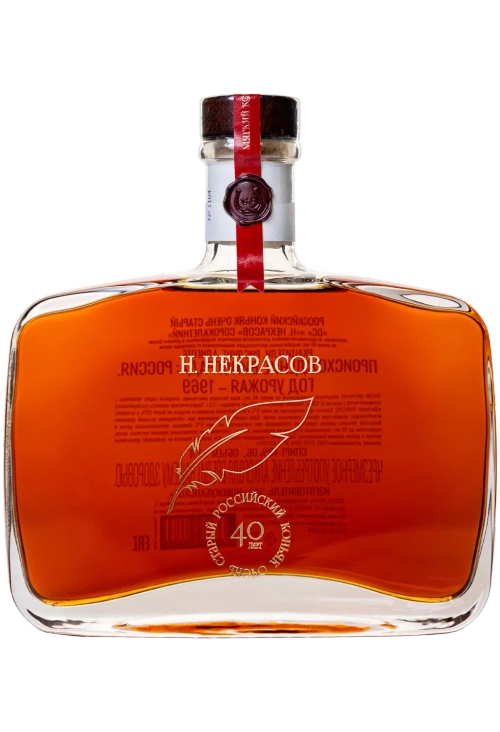 Российский коньяк «Н. Некрасов» ОС 40 лет, 0,7 л