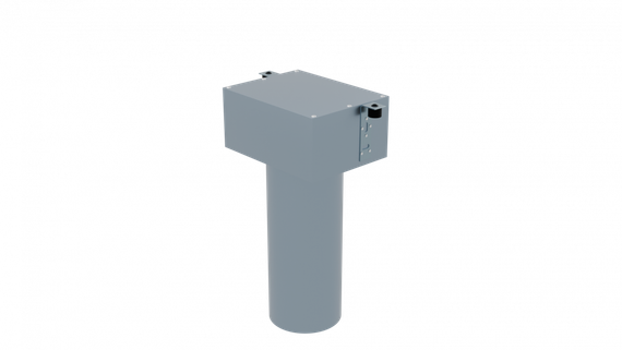 Flexag PCP-125/75x2 пленум вентиляционный потолочный, D125, на 2 выxода, L=300 мм