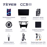 Teyes CC3 2K 9"для Subaru Outback, Legacy 2009-2014 (прав)