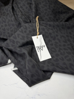 Блузочно-плательный мерсеризованный поплин (Versace, 100%хлопок, Серый леопард, 150, 100 гр/м2)