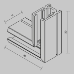 Коннектор угловой, накладной Levity, TRA184CL-11B. TM Maytoni