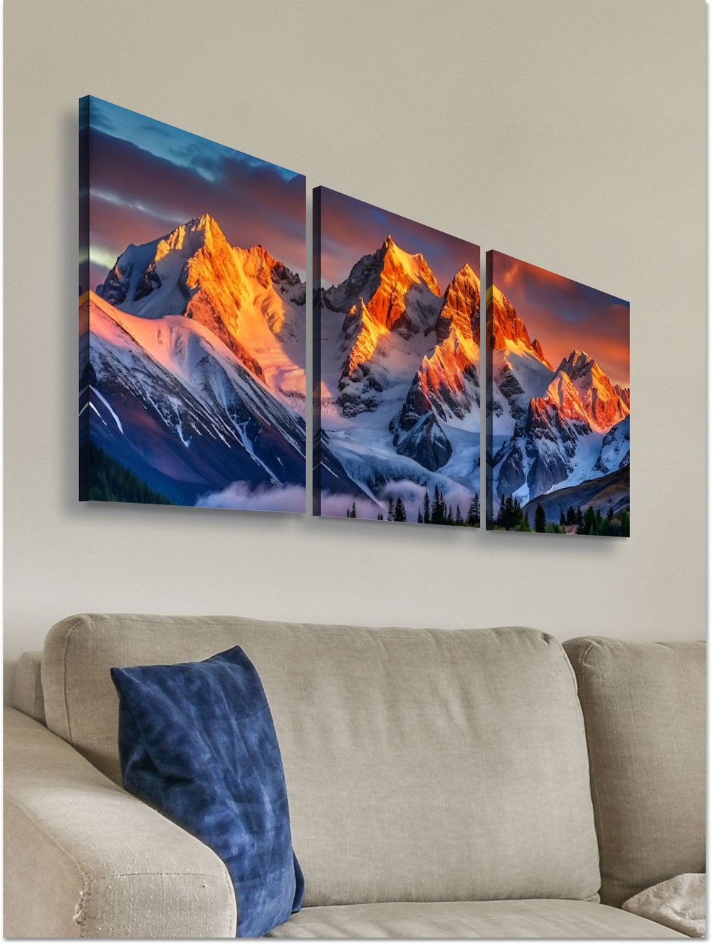Картина Источник жизни модульная 50x70см 3шт.
