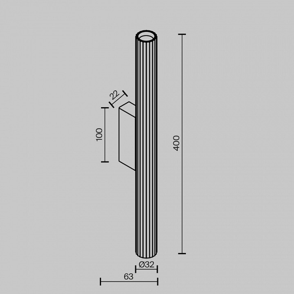 Бра Maytoni Calipso C082WL-12W2.7K-B