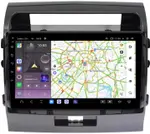 Магнитола для Toyota Land Cruiser 200 2007-2015 (экран климата внизу) - Kuberg QLed, Android 13, Быстрейшая, CarPlay, SIM-слот
