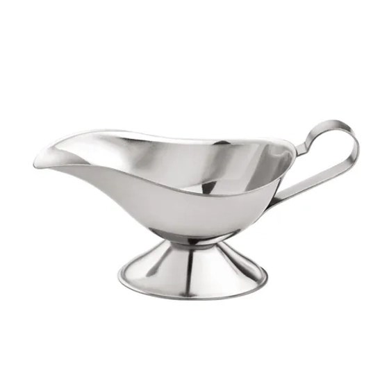 Соусник 110 мл 14,2*7,4 см h6,7 см овальный на подставке с ручкой нерж. P.L. Proff Cuisine