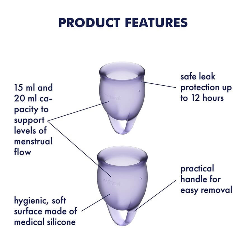 Satisfyer Feel confident Menstrual Cup Набор менструальных чаш