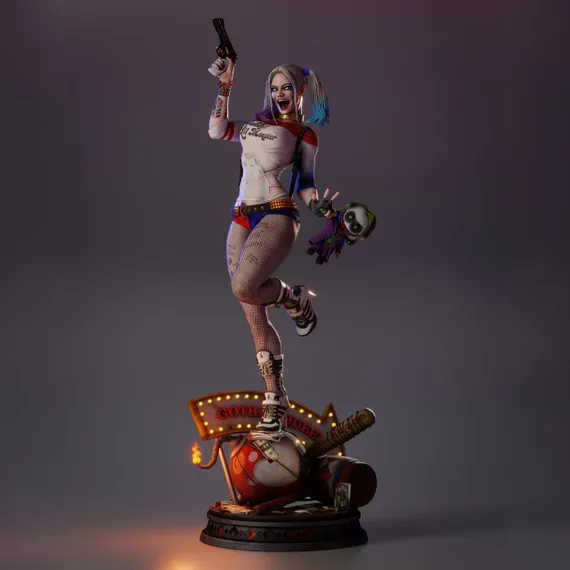 Harley Quinn casino lights - DC Comics