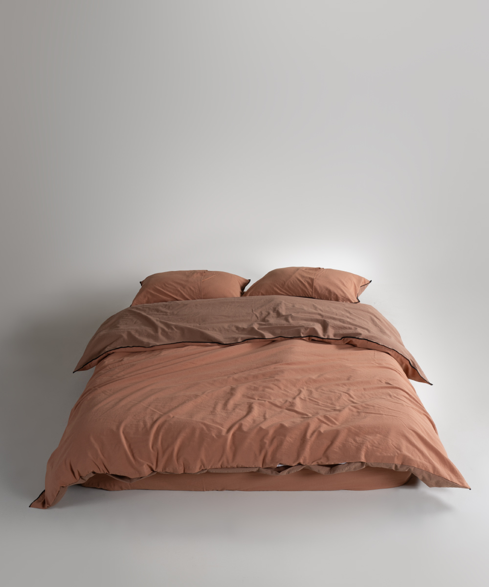 Lımasso КПБ 4 пр. Stonewashed Essualte Commencer-Wood Smoke пододеяльник 200*220, простынь 240*260, наволочки 50*70 2шт