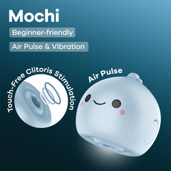 Вакуумный стимулятор клитора Satisfyer Mochi, голубой