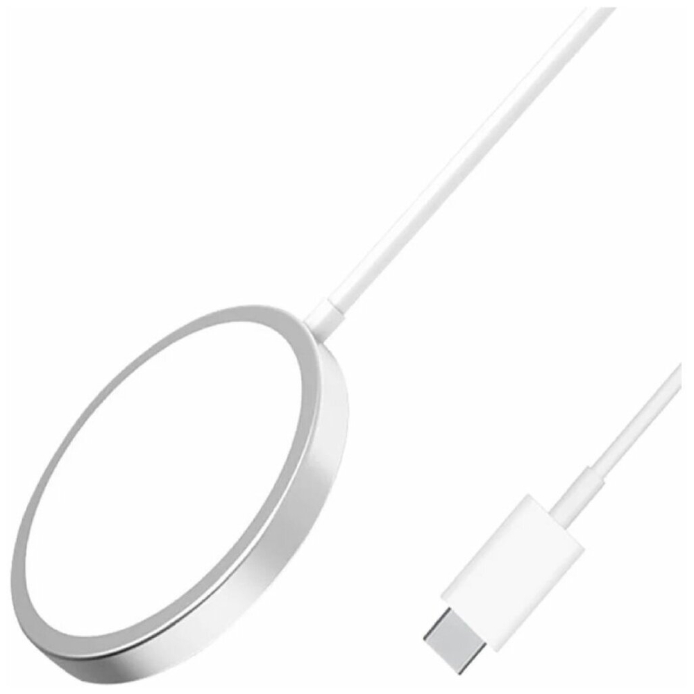 Беспроводное зарядное устройство для Iphone MagSafe Charger (Магсейф), белый, 15 Вт