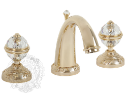 Смеситель для раковины на 3 отв. Migliore Cristalia Swarovski ML.CRS-3712