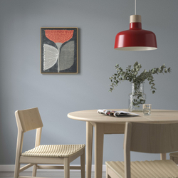 IKEA BLODFLÄDER  (ИКЕА БЛОДФЛЭДЕР)  -  Картина - оранжевый цветок 40x50 см