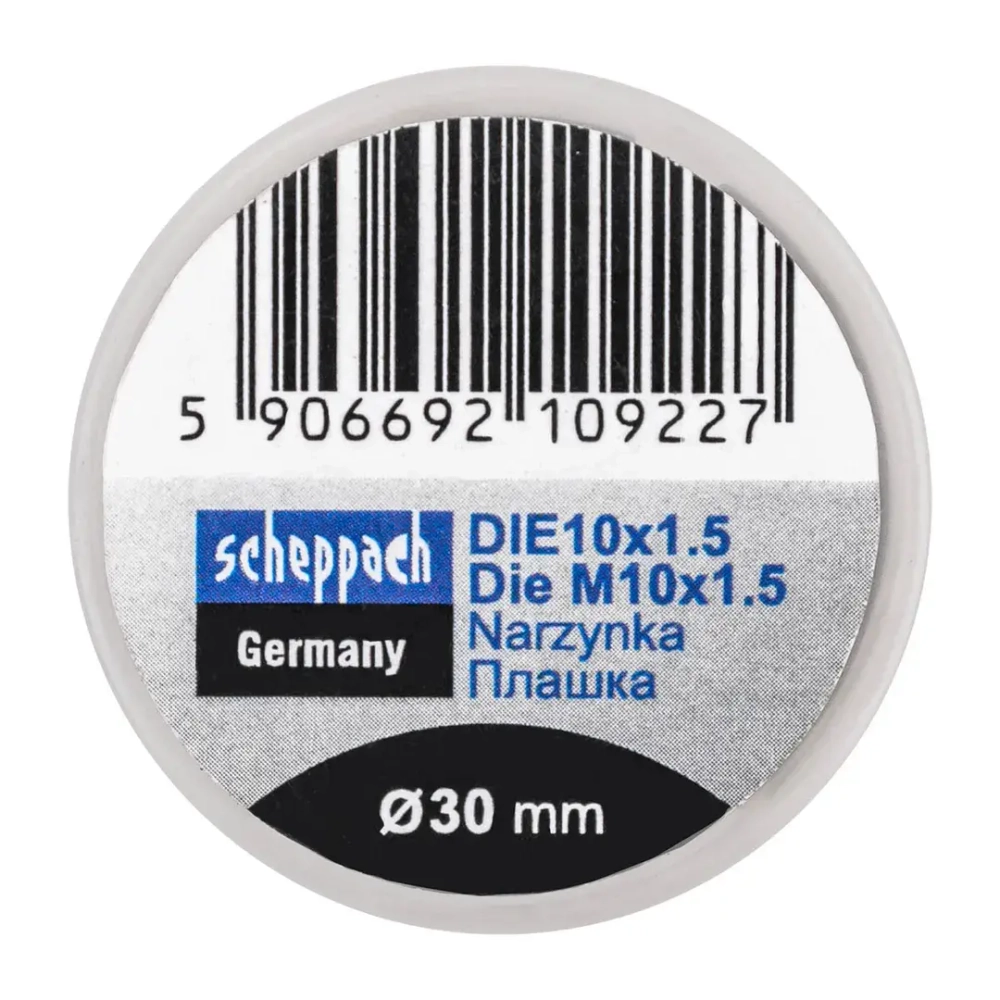 Плашка M10x1,5/Ф30 Scheppach Sch-DIE10x1.5