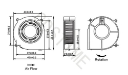Радиальный вентилятор GDSTIME - 2Pin/4020-D/5V