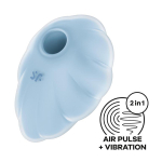 Голубой вакуум-волновой клиторальный вибростимулятор 9см Satisfyer Cloud Dancer J2018-275-2