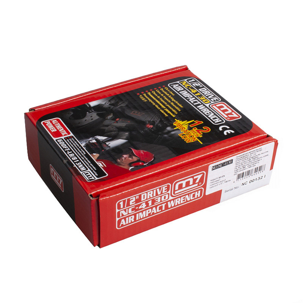 Гайковерт пневматический ударный 1/2", 813 Нм MIGHTY SEVEN (M7) NC-4130