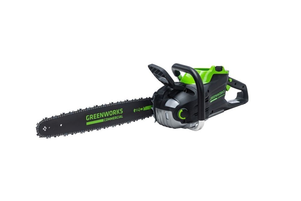Цепная пила Greenworks GC82CS51k5, 82v, 51 см, в комплекте с АКБ 2х5 А·ч и двойное ЗУ (аккумуляторная)