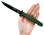 Складной нож Финка-2 Blackwash сталь D2, рукоять Olive , НОКС 349-700106