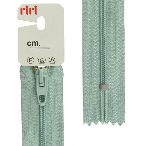 Молния спиральная (витая) RIRI Т4 (4 мм) 1 зам., н/раз., 18 см, подвеска AO, цв.2712, 10 шт